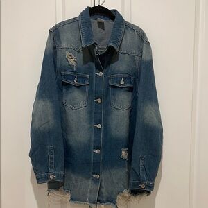 Distressed Blue Denim Jacket